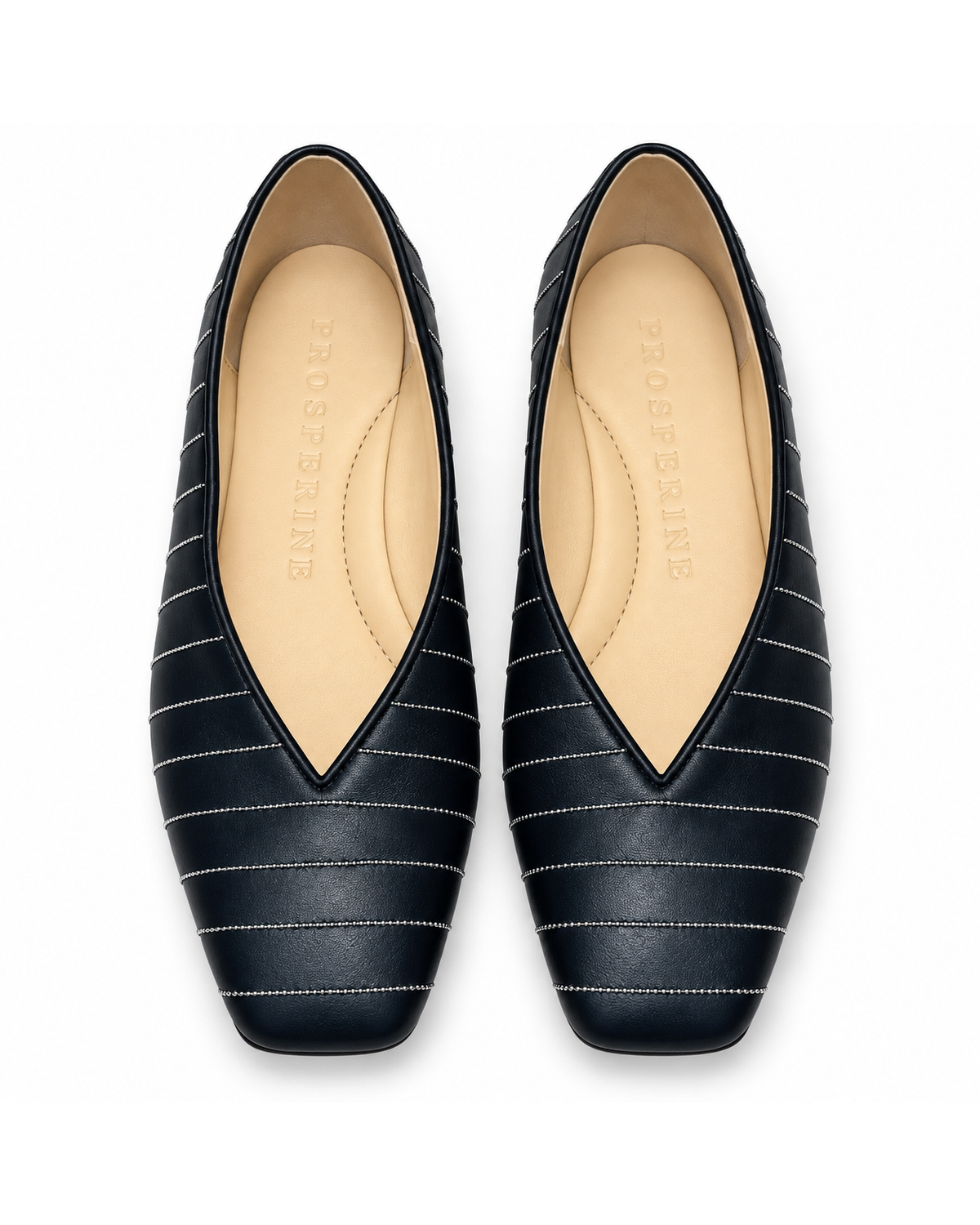 Prosperine, ballerina in nappa nera – immagine 2
