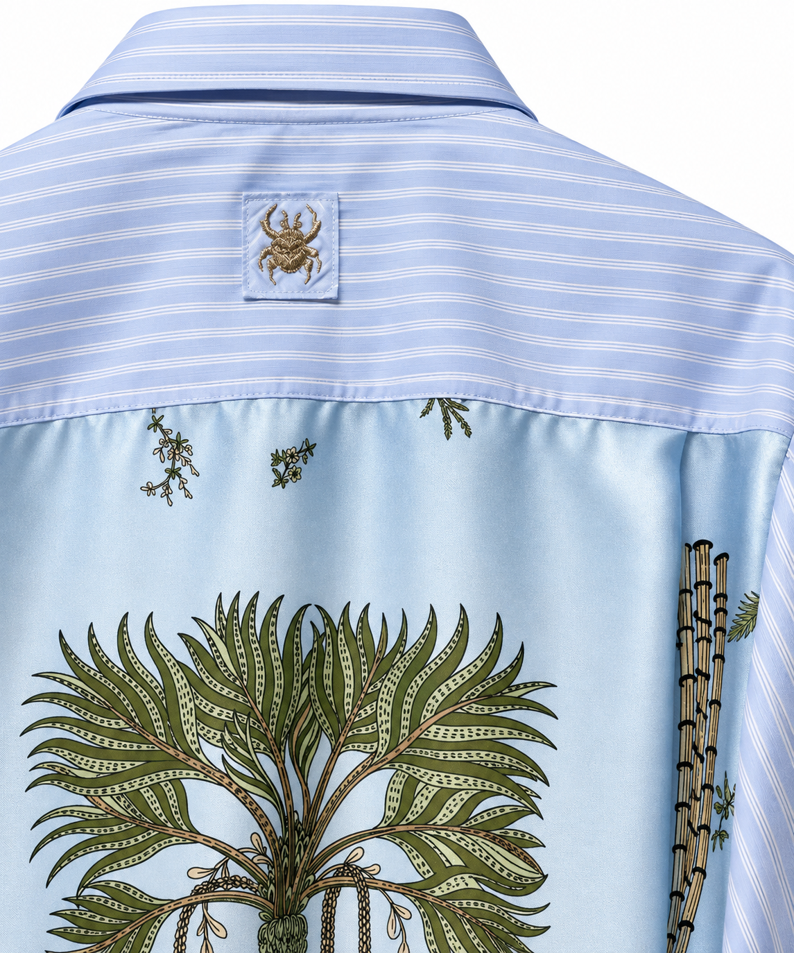 Trame Auree, camicia in seta stampata – immagine 4