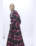 Puntododici, cappotto Giselle in lana check