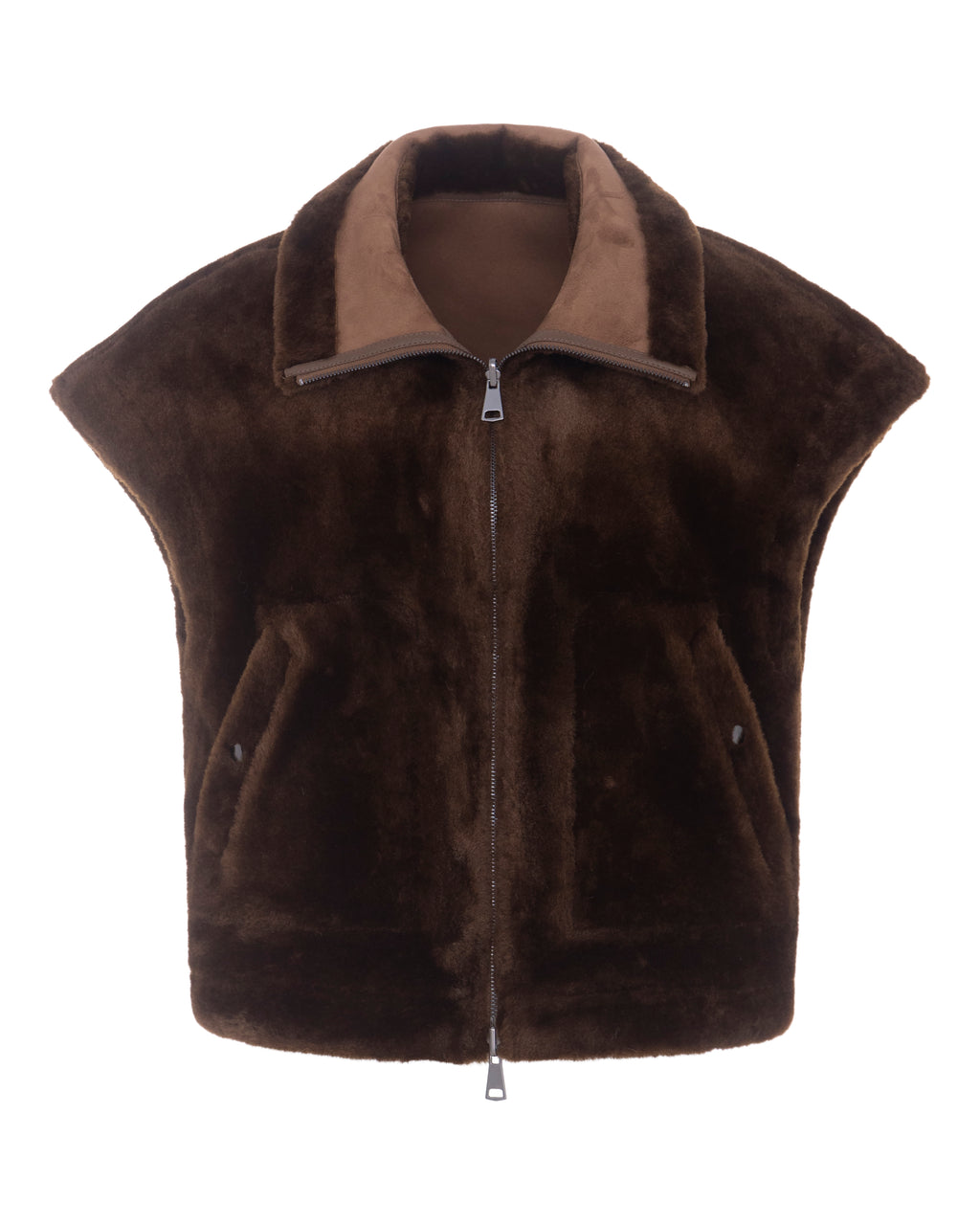 Urbancode, gilet reversibile coffee