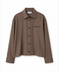 MeiMeiJ, camicia giacca castagna