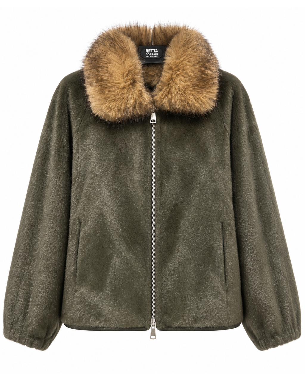 Betta Corradi, ecopelliccia con zip