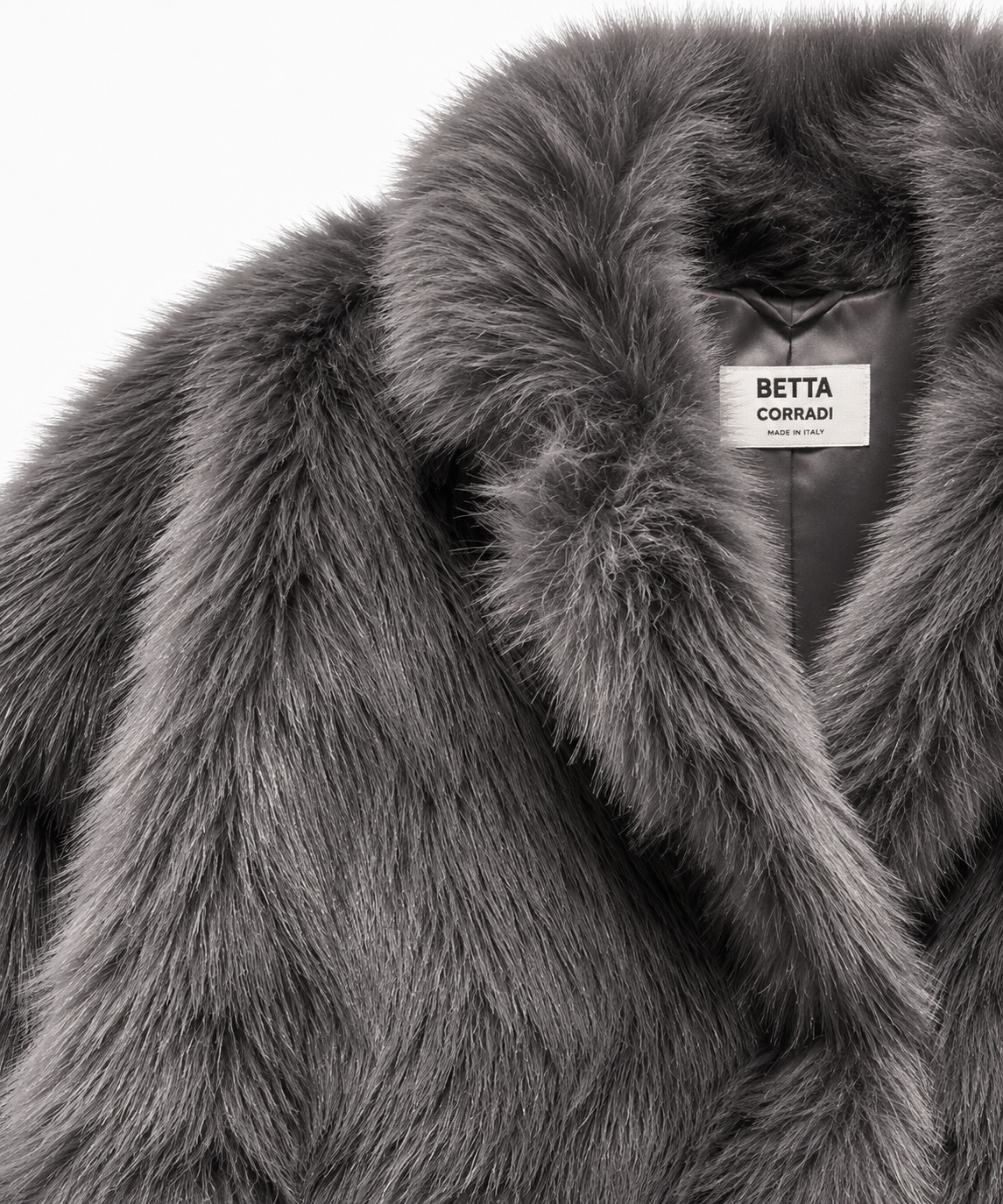 Betta Corradi, gilet oversize piombo – immagine 2