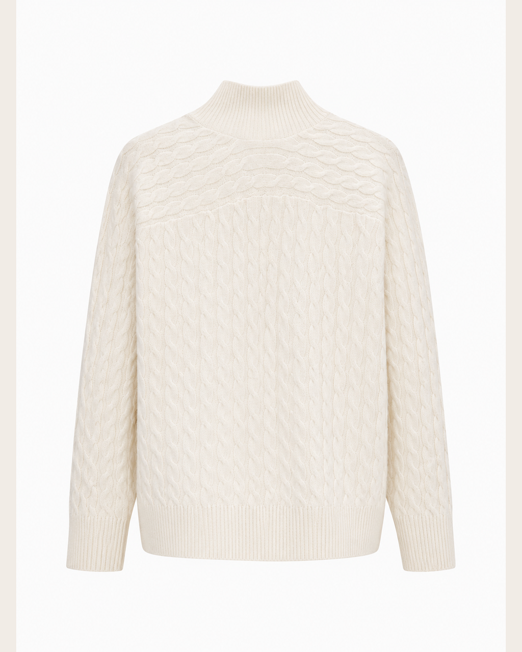 Purotatto, polo in cashmere a treccia – immagine 2