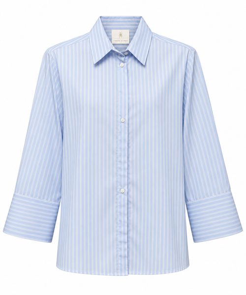 Trame Auree, camicia in seta stampata
