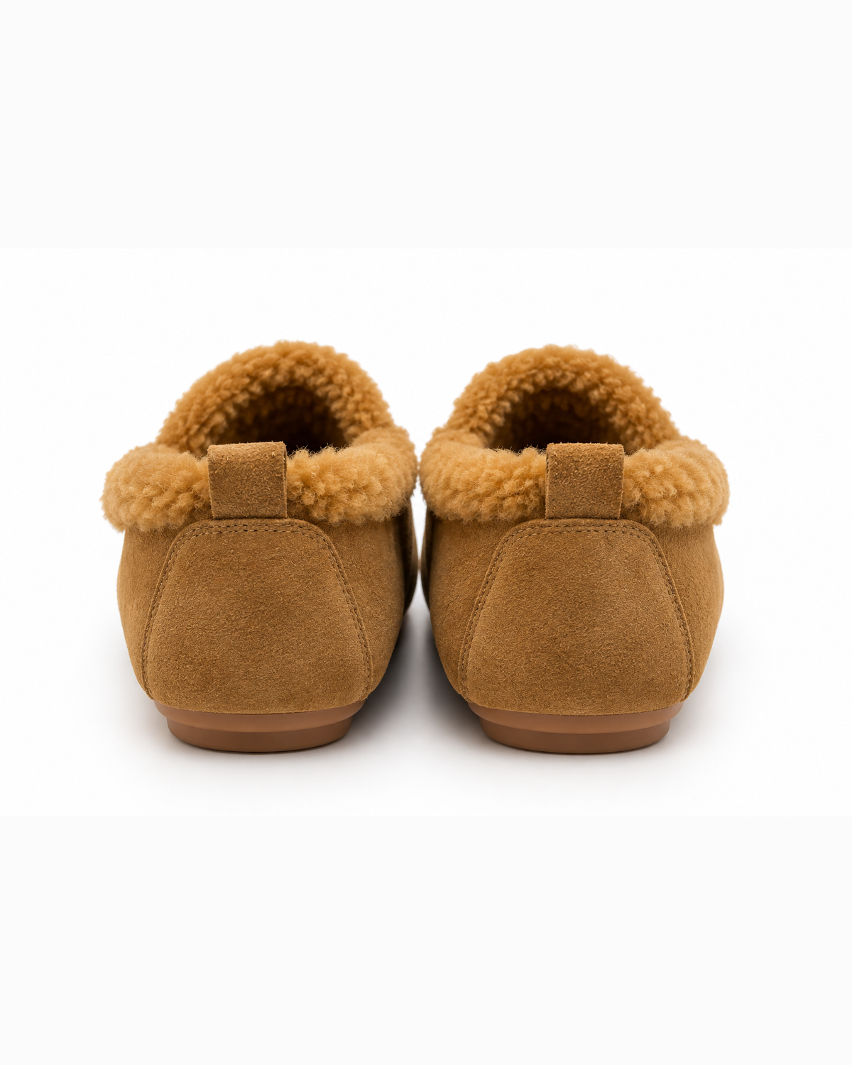 Massimo Santini, mocassino in camoscio con eco fur – immagine 5