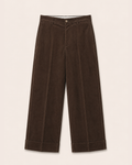Bonheur, pantalone Dali in velluto marrone