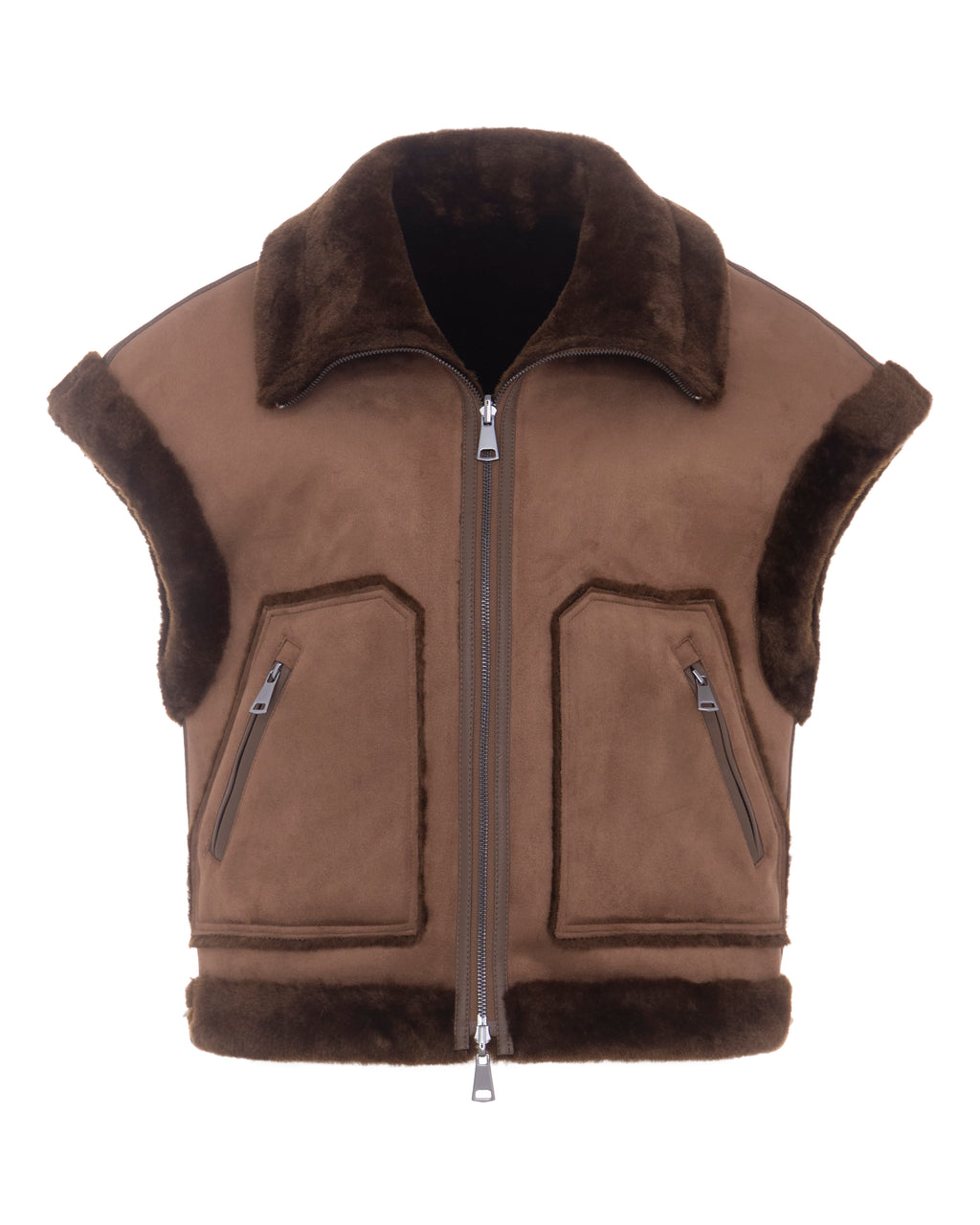 Urbancode, gilet reversibile coffee – immagine 3