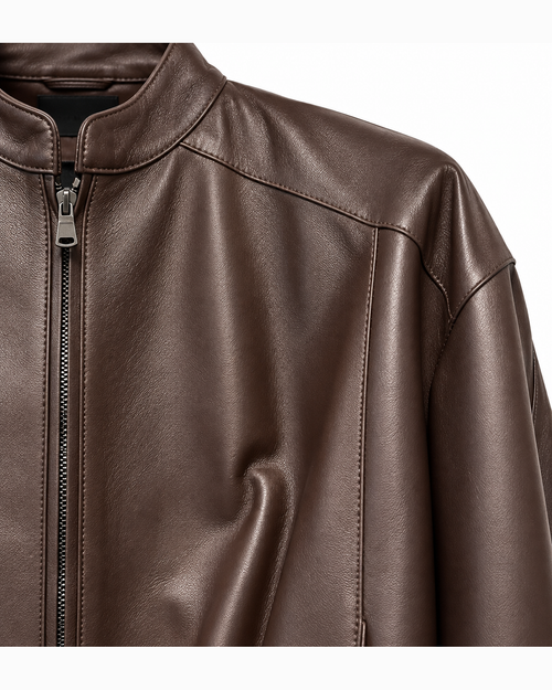 MySkin, bomber in pelle moro – immagine 2