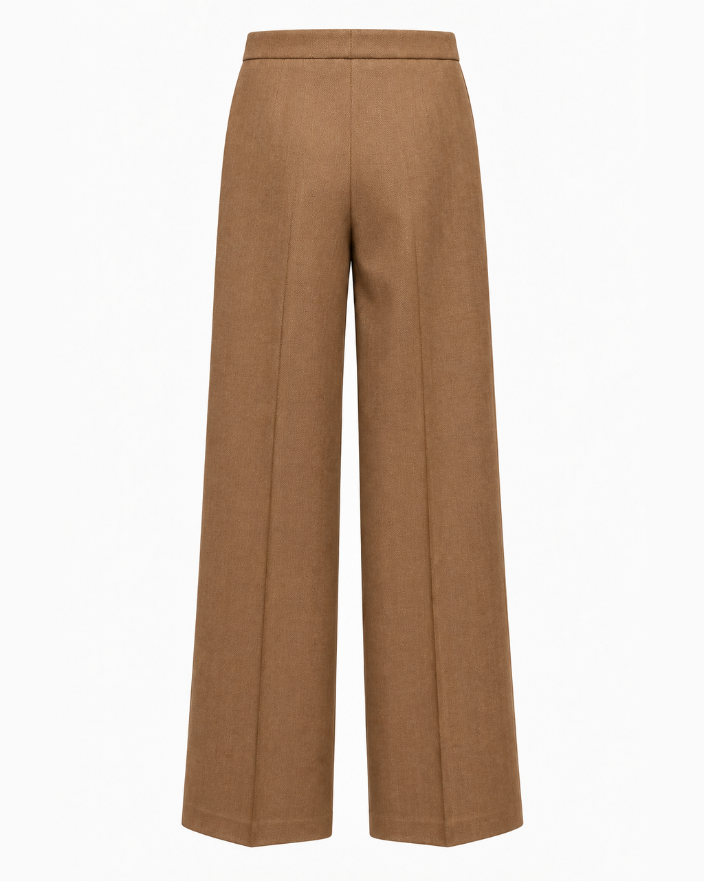 Via Masini 80, pantalone palazzo spigato nocciola – immagine 2