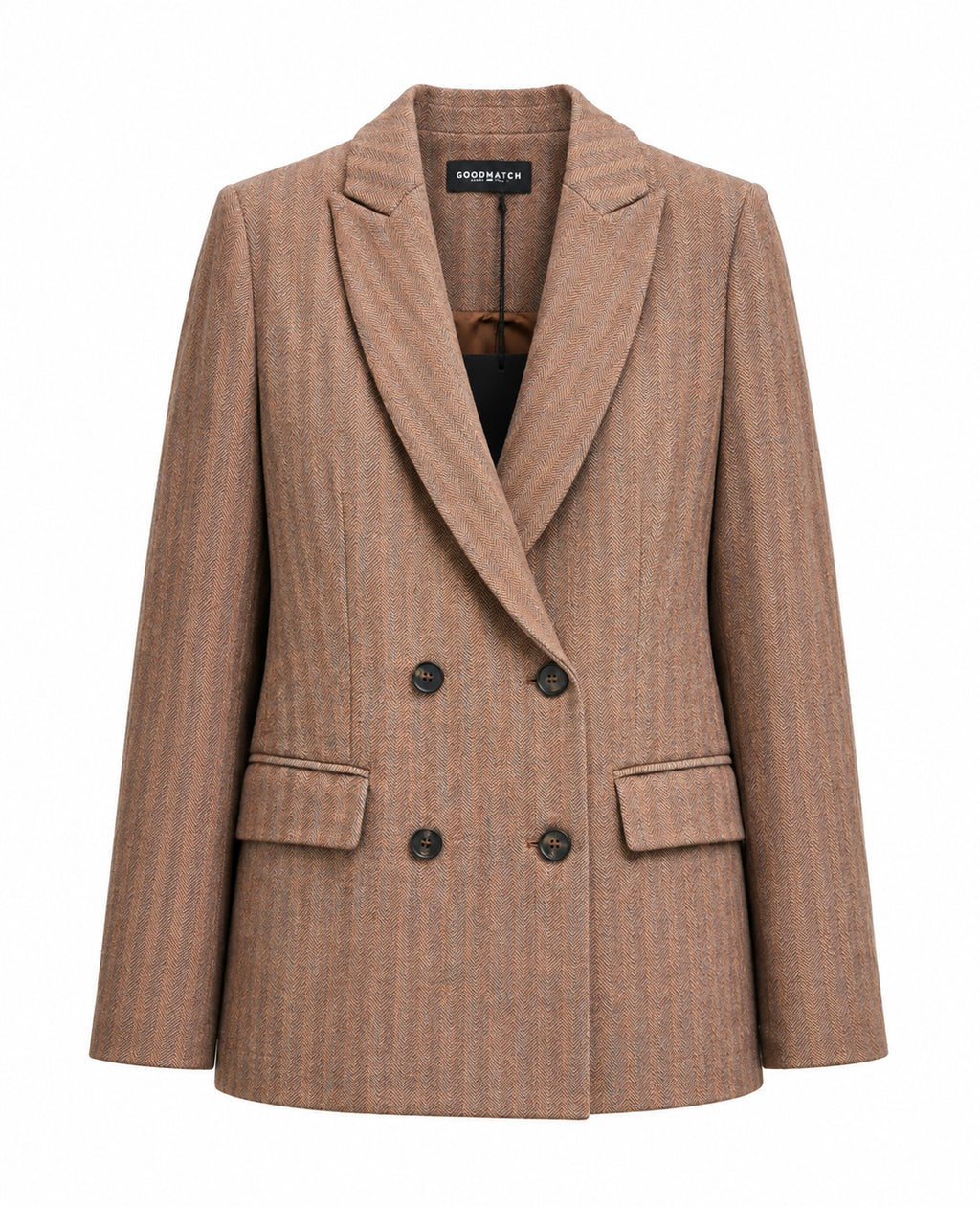 Goodmatch, blazer herringbone rosa