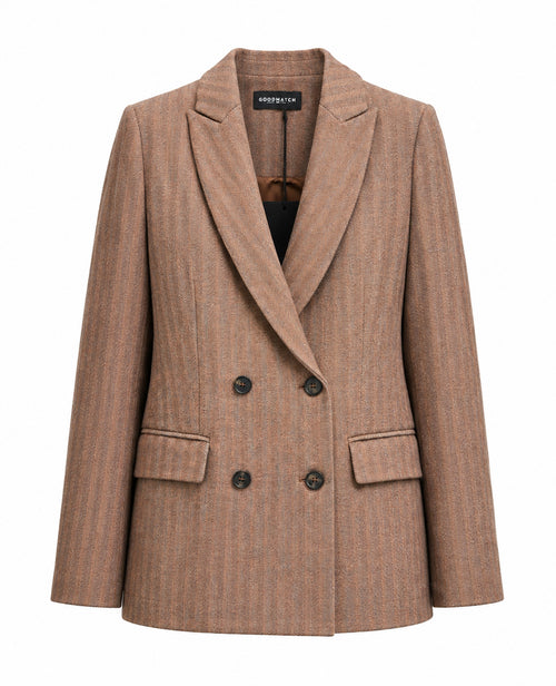 Goodmatch, blazer herringbone rosa
