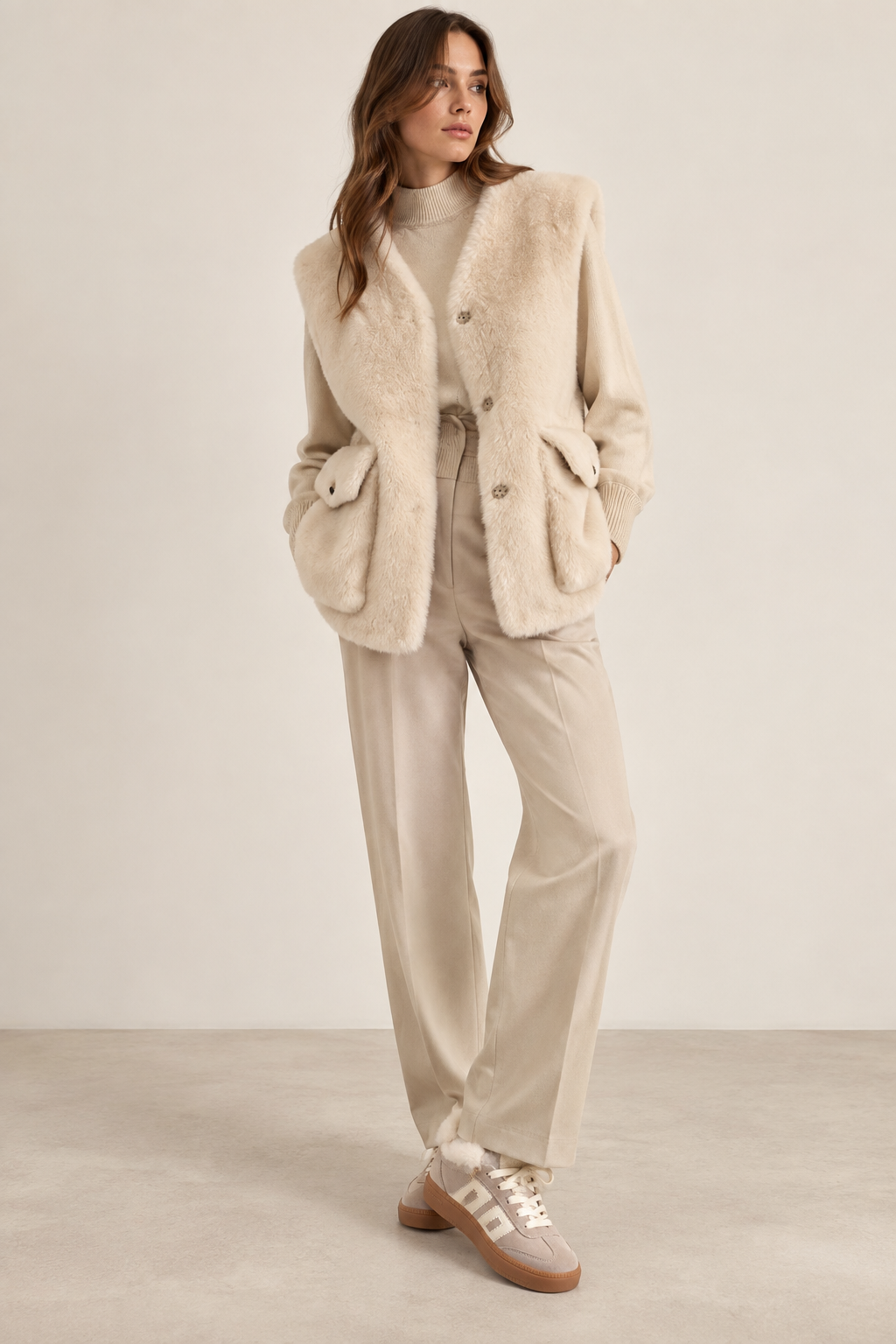 Urbancode, gilet in eco montone reversibile – immagine 5