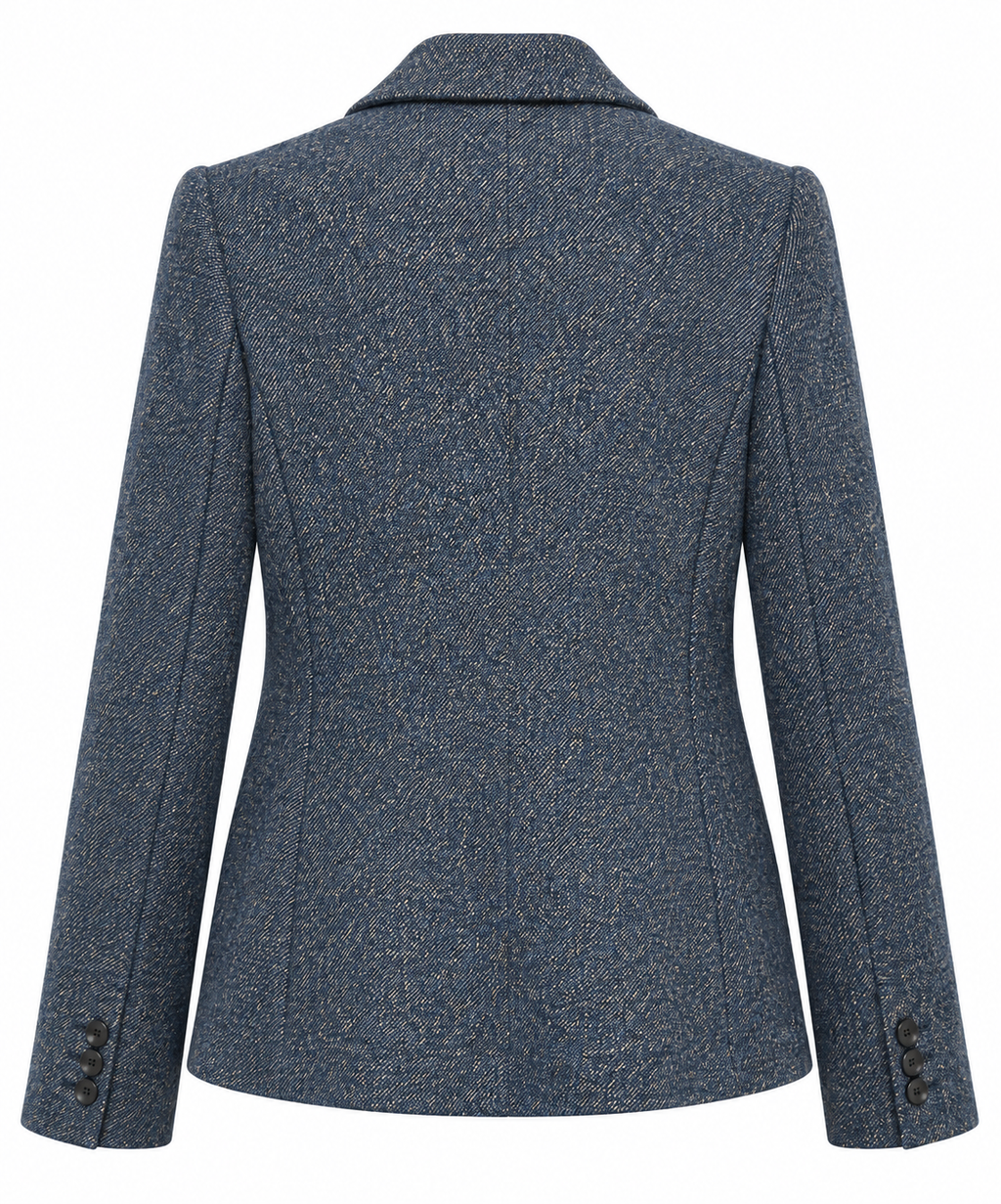 Goodmatch, blazer corto diagonal blu – immagine 2