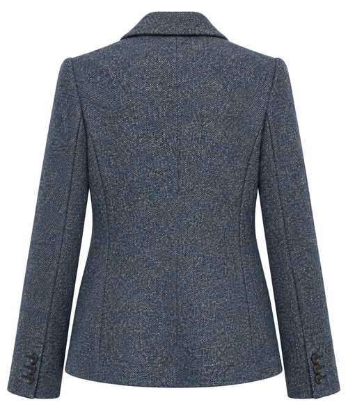 Goodmatch, blazer corto diagonal blu – immagine 2