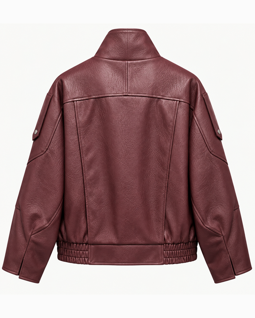 Suncoo, bomber in ecopelle bordeaux – immagine 5