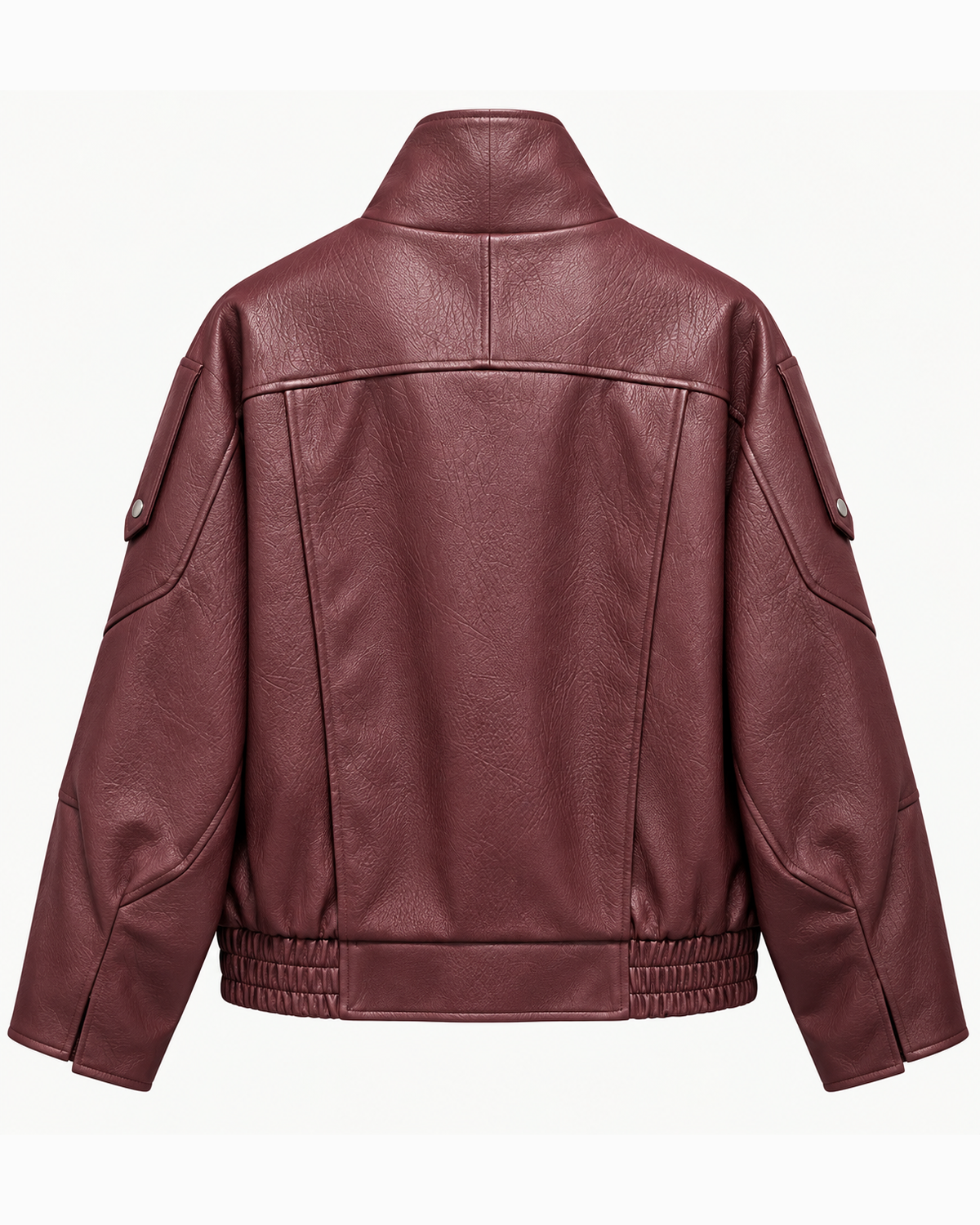 Suncoo, bomber in ecopelle bordeaux – immagine 5