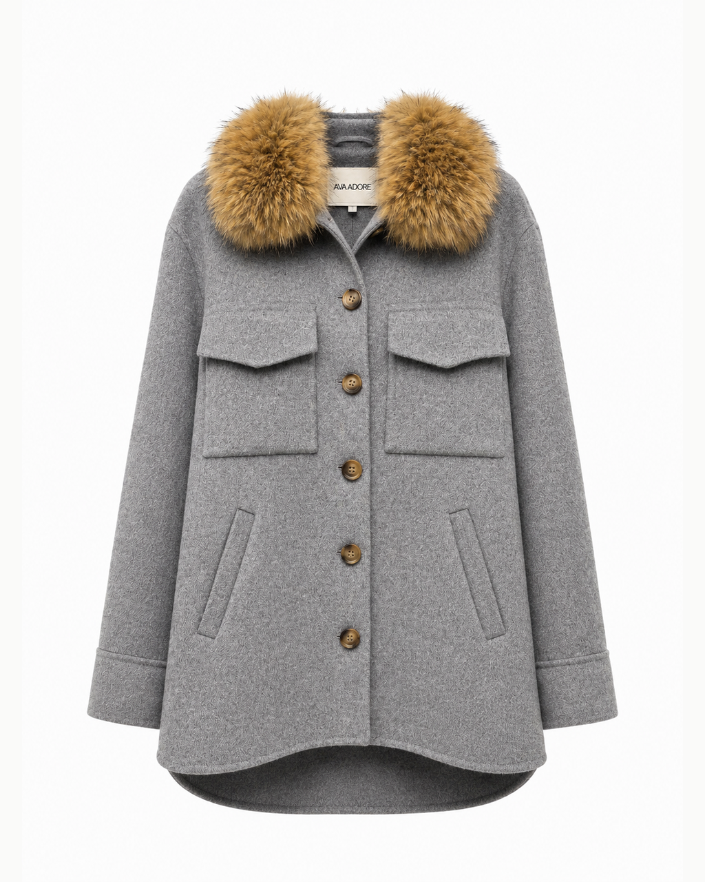 Ava Adore, cappotto grigio