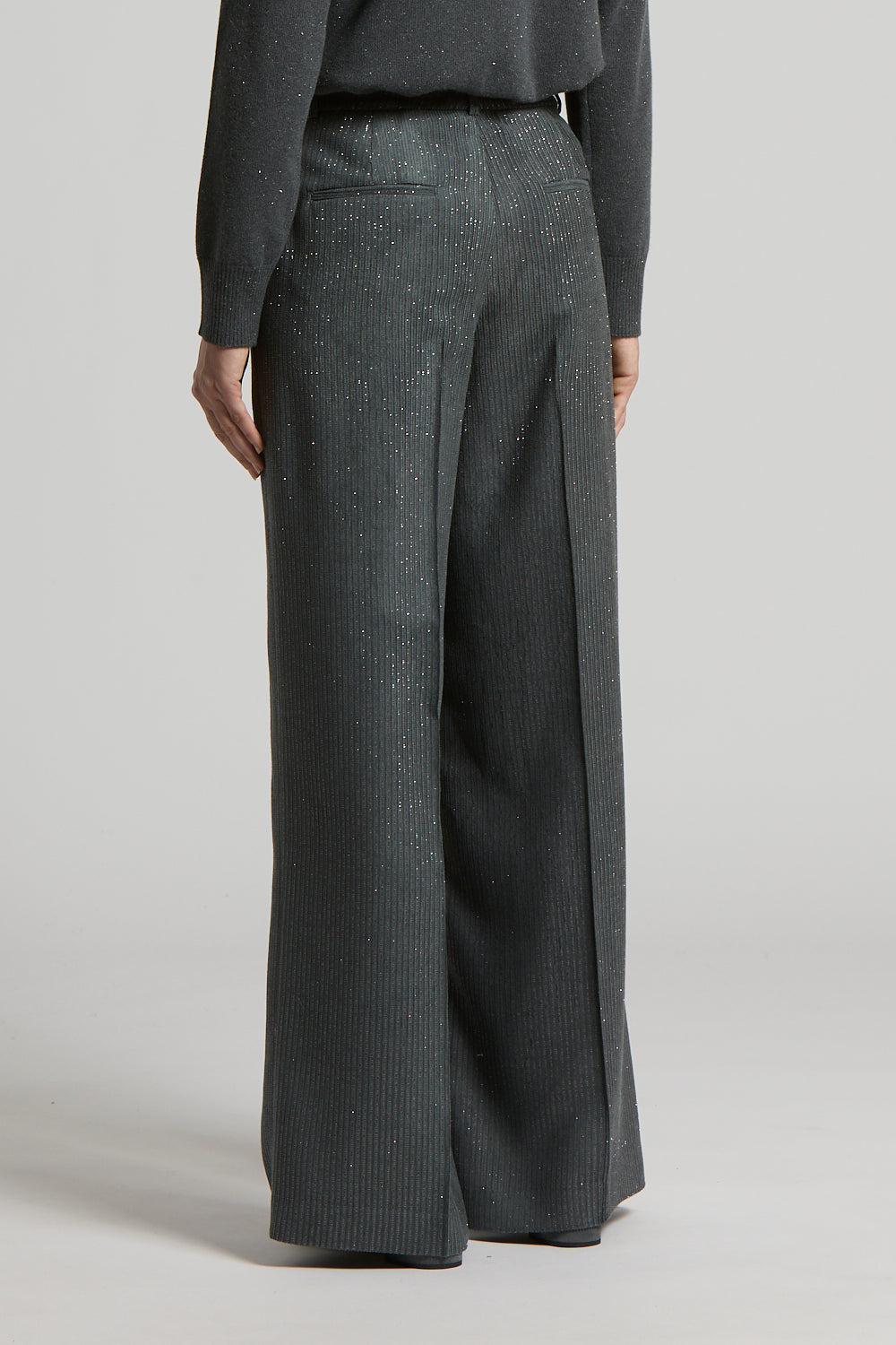 Peserico, pantalone in velluto lurex – immagine 5