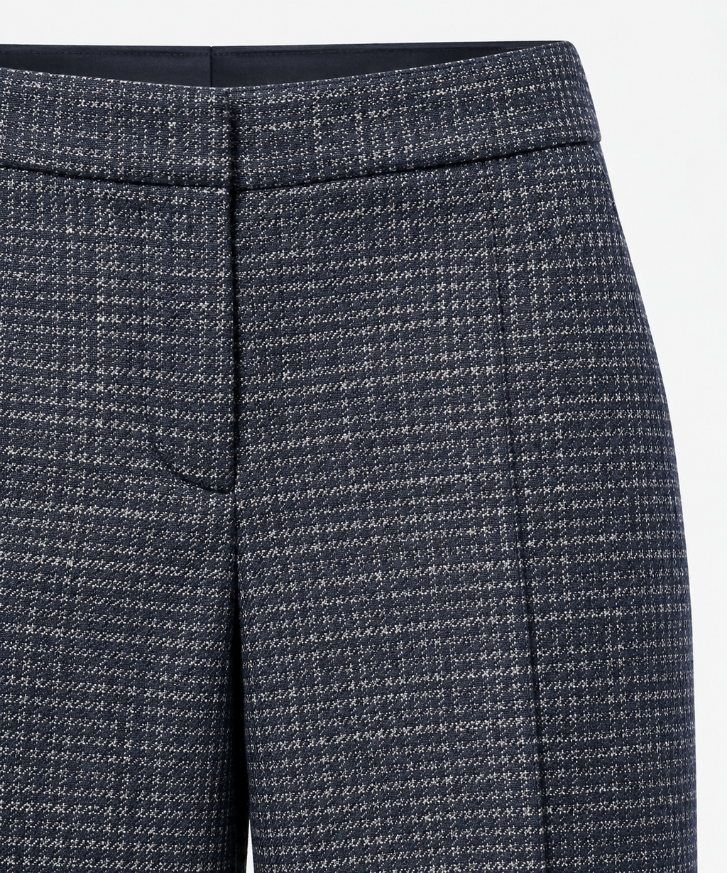 Via Masini 80, pantalone pied de poule blu – immagine 2