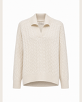 Purotatto, polo in cashmere a treccia