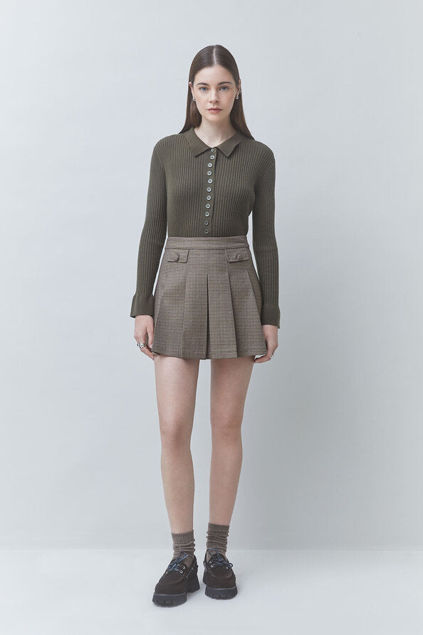 Suncoo, polo in maglia khaki – immagine 5
