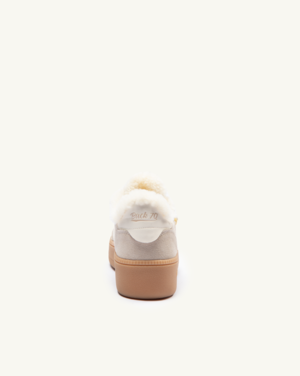 Back70, sneakers in suede beige – immagine 3