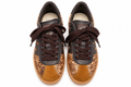 Sneaker Cloud fur snake gold coffee